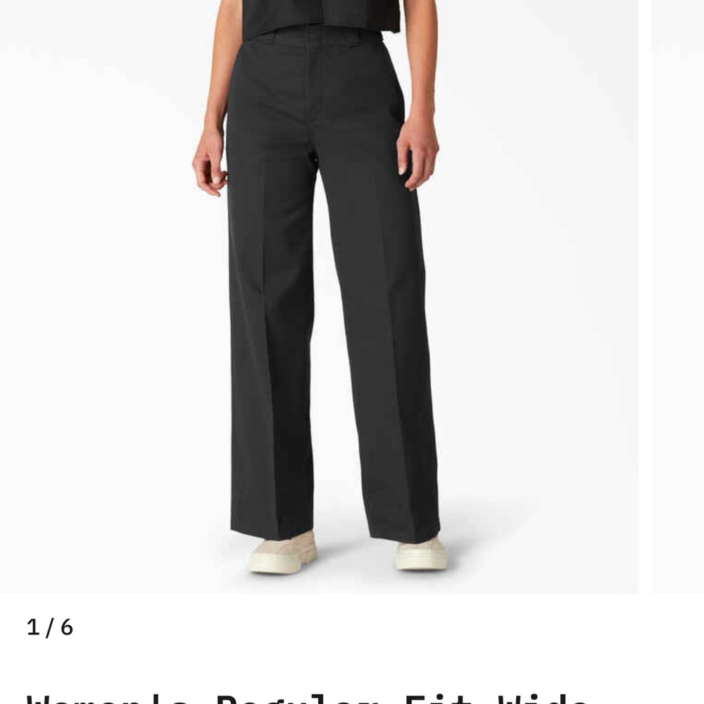 Dickies Women's Regular Fit Wide Leg Work Pants